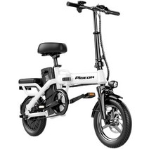 전기 자전거 전동 접이식 배달용 출퇴근 경량형 스포츠형 48V 15A 20A, 화이트, 경량형 15A