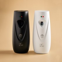 화장실 자동 분사 방향제 자동분사기 실내 거실 사무실 업소용 향수 방향캔 디스펜서 (즉시 분사 버튼 가능) 모던형, 23.모던 기본형 블랙 세트(라임바질앤만다린), 1개