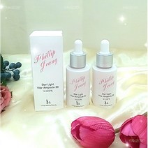 [비타민C30%/미백항노화특허/미백주름기능성] 홍2 필립정 스타라이트 비타앰플30 30ml 1개+닥터멜라 아쿠아 수분 크림 또는 바이 미백 크림, 홍2 스타라이트 비타앰플30 30ml