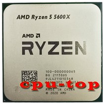 파워딜 AMD Ryzen 5 5600X 3.7 GHz 6 코어 12 스레드 65W CPU 프로세서 L3 = 32M 100-000000065, 한개옵션0
