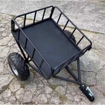 ATV 트레일러 운반기 후면 리어카 다목적 짐칸 수레, 7인치 타이어 다목적 트레일러