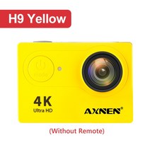 액션캠 바디캠 자전거블랙박스 캠코더 핸디, Standard, H9 yellow