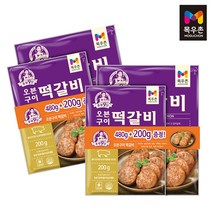 베스트식품 목우촌 오븐구이 떡갈비 480g+200g x6개, 단품