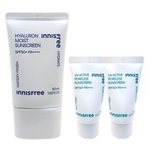 이니스프리 히알루론 수분 선크림 50ml+(15mlx2)