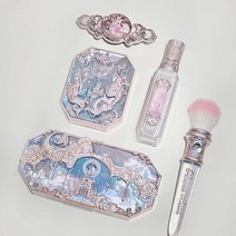 메이크업세트 화장품선물 스킨케어세트 플라워 노즈 문라이트 인어 섀도우 블러쉬 립글로스 브러쉬 헤어 클립 메이크업 세트 뉴 시리즈 5 개, [01] Set