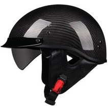 반모헬멧 바이크헬멧 소두핏 클래식 레트로 DOT Carbonfiber 오토바이 독일 Casco 일본식 모토 오픈 하프 페이스 헬기 바이커 파일럿 맨, 6.b2 - L