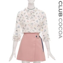 [클럽코코아] 플라워리본끈블라우스_CGS1BL5480
