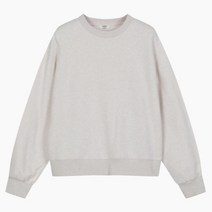 탑텐 23 SS 여성 라이트플리스 베이직 맨투맨 티셔츠 OTM