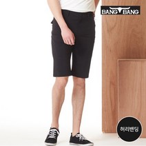 [뱅뱅] 남성 크롭 아웃도어 팬츠 검정