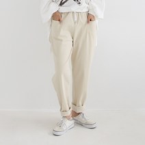 애플망고샵 여성 스판 다운 슬림배기 밴딩팬츠
