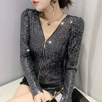 봄가을 스팽글 쇼트 카디건 하늘비즈 C11 V576J170
