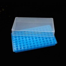 실험실 연구실 유리병 시약병 거치대 보관함 실험실 60/96 구멍 플라스틱 0.2ml / 1.5ml 양면 가역 파이프, 02 96holes with cover