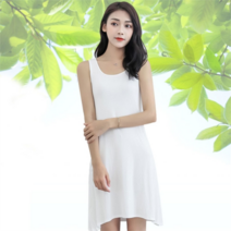오노마 오노마 ONM 나시 프릴 원피스 모달 미디 스커트 드레스 홈 (8434245)