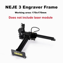 레이저각인기 소형 휴대용 조각 커팅 금속각인기 NEJE-3 40W CNC 레이저 조각기 5.5-7.5W 출력 3D 목재 라, 02 NEJE 3 Frame