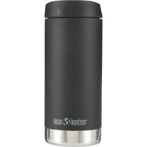 Klean Kanteen TKWide 카페 캡 보온병 355ml 매트블랙