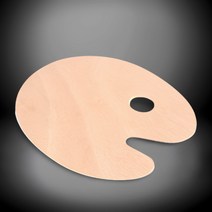 그림그리기 나무 팔레트 수채화 유화 물감판, 제품선택, 원형 - 대