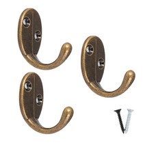 벽옷걸이 벽면 후크 심플신형 걸이 세트 피스고정형, 엔틱(3개입)