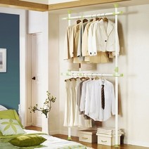 [천삼백케이] [왕자행거] 왕자 프레시 2단행거, 라이트그린