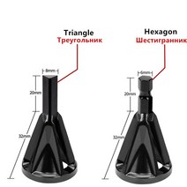 땅파는 기계 말뚝 타격봉 나무심는 기계 과수원 외부 챔퍼 도구 디버링 스테인레스 스틸 금속 드릴링 공구, 01 Triangle_01 금