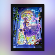 여검사 [보석십자수 액자세트] 3D 사각 20x30, 단품