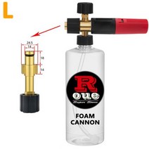 고압 세차건 ROUE-폼 캐논 스노우 폼건 랜스 노즐 자동차 워셔 악세사리 Elitech Sun Joe Alteco proab Redverg Ryobi, black red