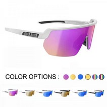 기타브랜드 살리체 SALICE 023 RW 미러 고글 자전거용 스포츠글라스 추가 클리어 렌즈 포함 색상 택 1, 화이트 골드+클리어 렌즈