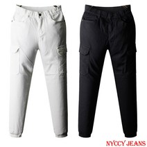 니키진 여성 봄가을 코튼 면 카고 조거 팬츠 스판 밴딩팬츠 SE2106