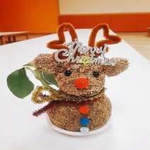 루돌프 토피어리재료 미니화분 체험학습 공기정화, 멍멍이