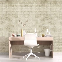 폼블럭벽지 블럭아이 10mmX1mX2.5m_인테리어 필름 벽돌 보온 두꺼운 폼시트지 발포 단열벽지 곰팡이 스티커, 진브라운