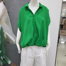 에이비에프지 Abfz DP01 앞 셔링 루즈핏 카라 블라우스 AFW5GB32G (8743110)