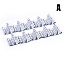 나무 양초 심지 기본 클립 철 양초 심지 재료 홀더 스탠드 수제 키트 DIY 만들기 10 개, A