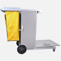 병원 모텔 호텔 청소용 이동카트 그레이 청소카트 이동용카트 호텔청소카트 호텔용, 1개