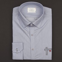 [YEZAC] 까스텔바쟉 스트레치 스트라이프 슬림셔츠 (YJ1FBB764 BL)