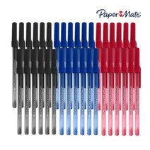 크라운 페이퍼메이트 킬로메트리코 볼펜 12색 (빨강 파랑 검..., 선택:파랑, 단품