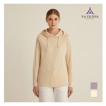 올리비아로렌 비비올리비아 기본핏 후드 티셔츠_VVCALXS2276