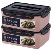락앤락 뉴 김치통 정석 핑크, 5.5L, 2개