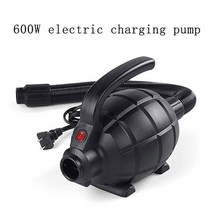 전동펌프 브라보펌프 수류탄펌프 에어 매트 캠핑 펌프 고전압 및 고전력 전기 펌프 풍선 장난감 워터 파크, 01 EU_01 Black