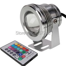 확산판 10W 12v 수중 RGB Led 조명 1000LM 방수 IP68 분수 풀 램프 16 색 변경 + 24 키 IR 원격 컨트롤러, 없음, 없음, 5.WHITE - 10w