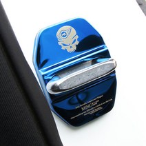 [영카] BMW 미니쿠퍼 뉴 컨트리맨 크롬 도어락 인테리어 커버 튜닝 용품, C타입 -MINI S날개(블랙)