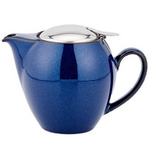 제로재팬 도자기 티포트 라운드 3인용, 진스블루(BBN-03JB)