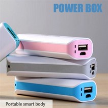 파워뱅크 자작배터리 캠핑용배터리 휴대용 5V 1A USB 보조베터리 케이스 18650 무료 용접 스위트 배터리 외, 05 Purple_01 보편
