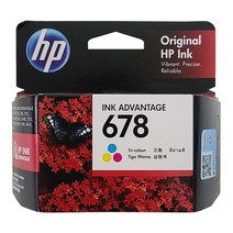 HP NO.678 정품잉크 CZ107AA CZ108AA HP2645 HP3540, 컬러(CZ108AA), 2개