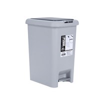 샤바스 클린업 페달 휴지통 20L, 1개, 그레이