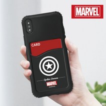 MARVEL 갤럭시 노트10플러스 - 마블 정품 BLACK 포켓 카드케이스