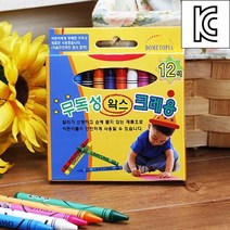 비투비월드 DOTO 12색 크레용/유치원 초등학교 미술학원 크레파스, free, 단품