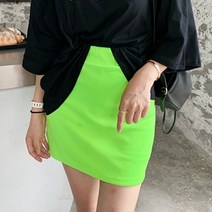 드레스날다 틱톡 네온코디 H라인 밴딩스커트(mskt1098)