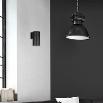 에이티데코 원통 방수 led 외부 벽등, 블랙1등