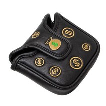 골프 말렛 퍼터 헤드 커버 유니버설 골프 센터 샤프트 퍼터 커버, 금