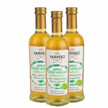발베로 유기농 애플 사이다 식초, 500ml, 3개