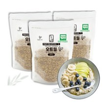 자연에너지 무농약 압착귀리 오트밀 이유식 아침대용, 350g x 3